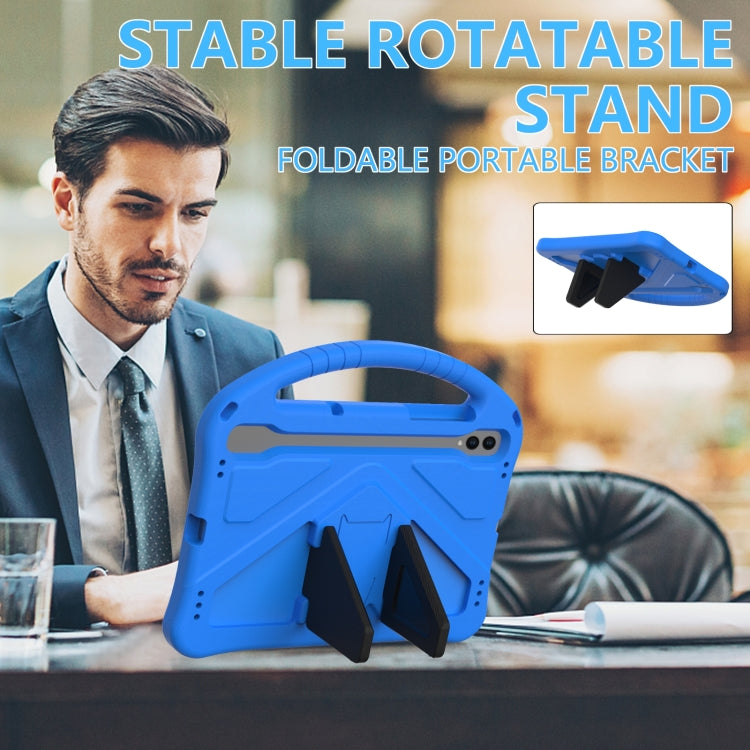 For Samsung Galaxy Tab S7 T870 EVA Shockproof Tablet Case with Holder(Blue) by buy2fix