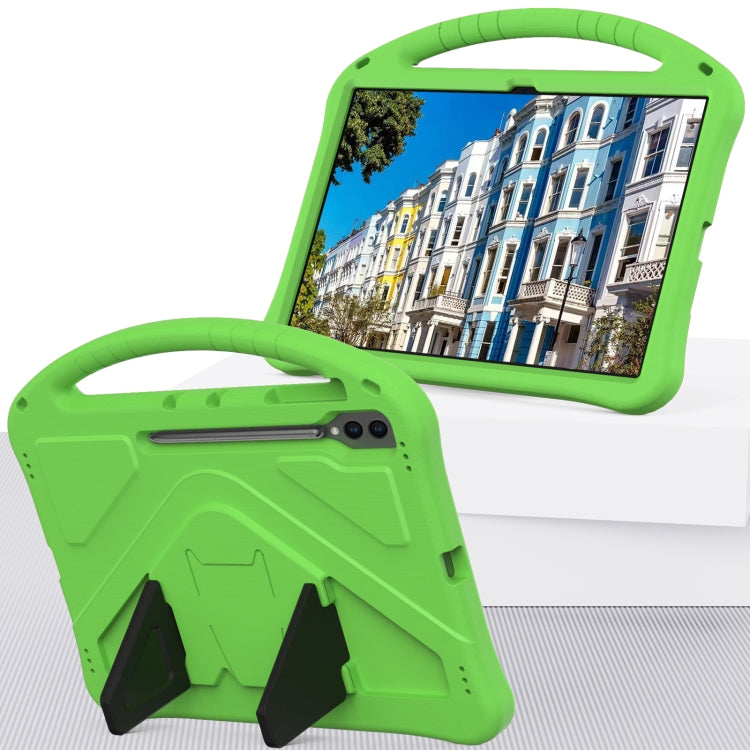 For Samsung Galaxy Tab S10 Ultra 14.6 EVA Shockproof Tablet Case with Holder(Green) by buy2fix