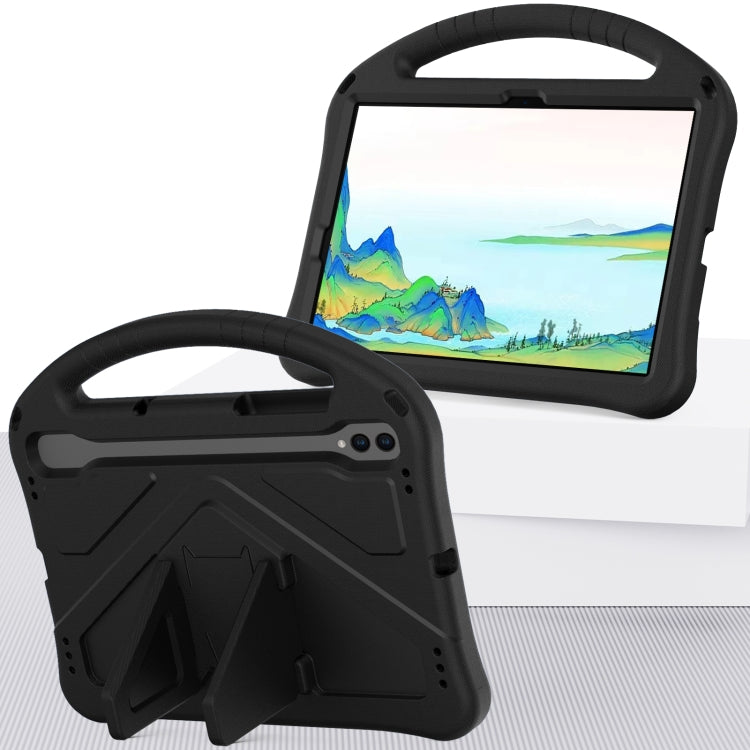 For Samsung Galaxy Tab S10 EVA Shockproof Tablet Case with Holder(Black) by buy2fix