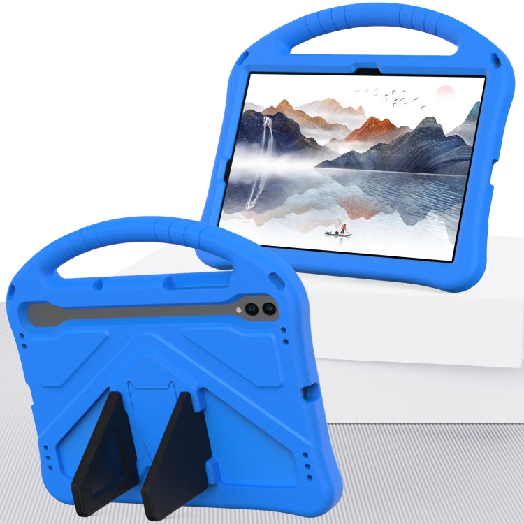 For Samsung Galaxy Tab S10 EVA Shockproof Tablet Case with Holder(Blue) by buy2fix