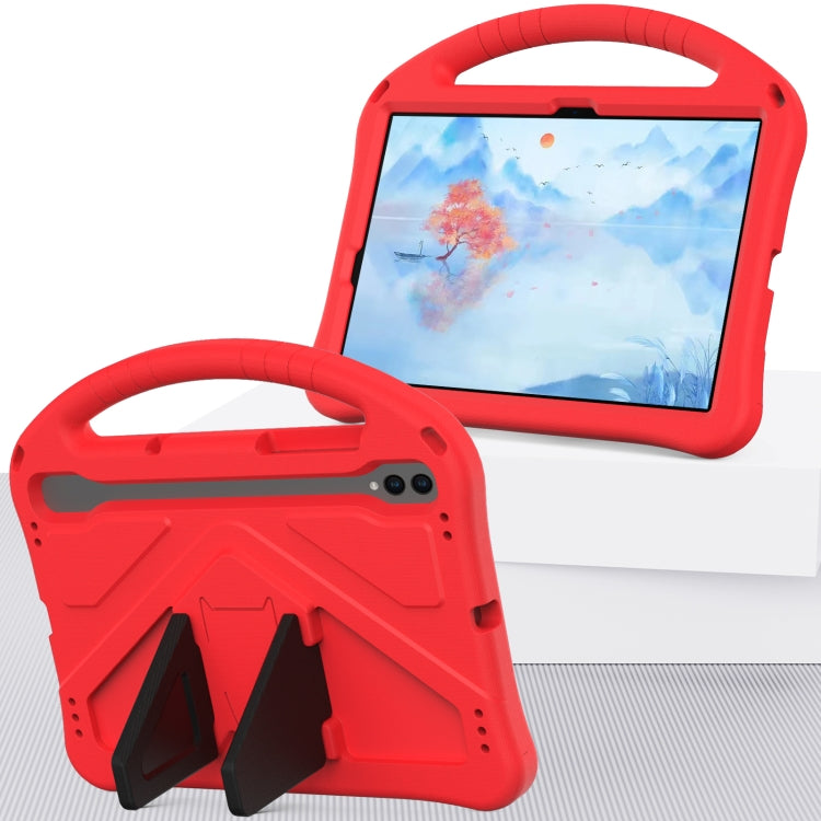 For Samsung Galaxy Tab S10 EVA Shockproof Tablet Case with Holder(Red) by buy2fix