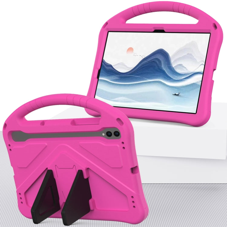 For Samsung Galaxy Tab S10 EVA Shockproof Tablet Case with Holder(Rose Red) by buy2fix