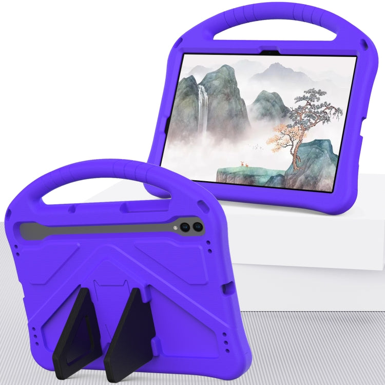 For Samsung Galaxy Tab S10 EVA Shockproof Tablet Case with Holder(Purple) by buy2fix