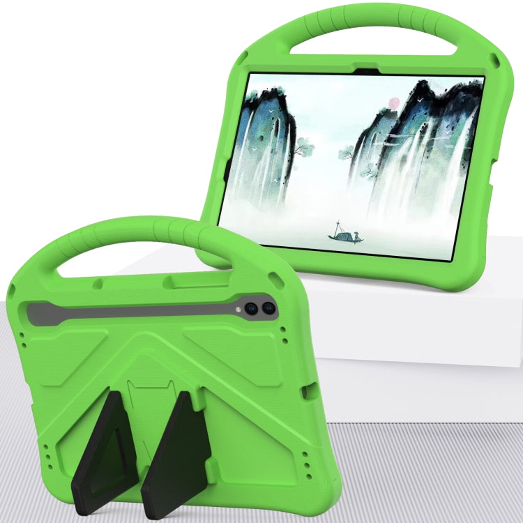 For Samsung Galaxy Tab S10 EVA Shockproof Tablet Case with Holder(Green) by buy2fix