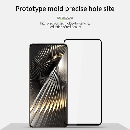 For Xiaomi Redmi Turbo 3 PINWUYO 9H 2.5D Full Screen Tempered Glass Film(Black) by PINWUYO