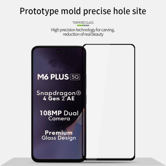 For Xiaomi Poco M6 Plus PINWUYO 9H 2.5D Full Screen Tempered Glass Film(Black) by PINWUYO