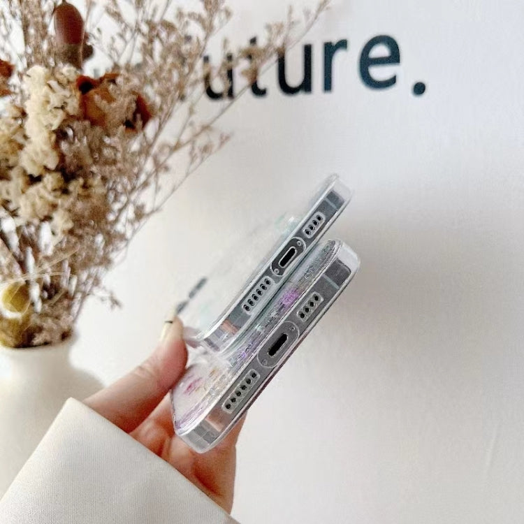 For iPhone 16 Gypsophila Flowers Pattern TPU Protective Phone Case(Yellow) by buy2fix