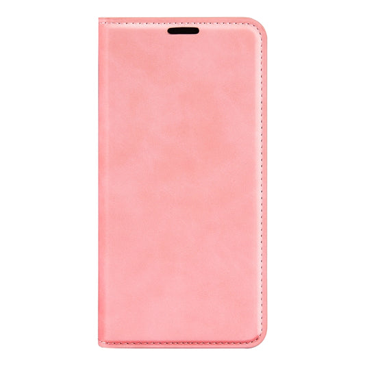 For Motorola Moto G 5G 2024 Retro-skin Magnetic Suction Leather Phone Case(Pink) by buy2fix