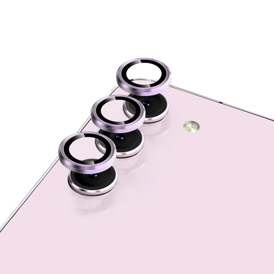 For Samsung Galaxy S23 / S23+ 5G NORTHJO Camera Lens Protector Tempered Glass CD Vein Metal Ring Film(Purple) by NORTHJO