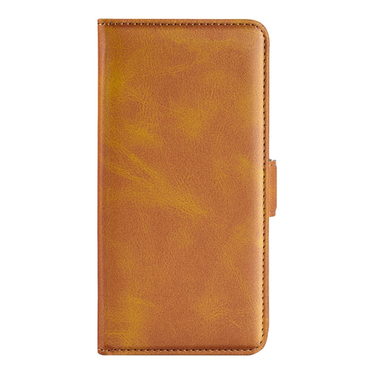 For Motorola Moto G Power 5G 2024 Dual-side Magnetic Buckle Horizontal Flip Leather Phone Case(Yellow) by buy2fix