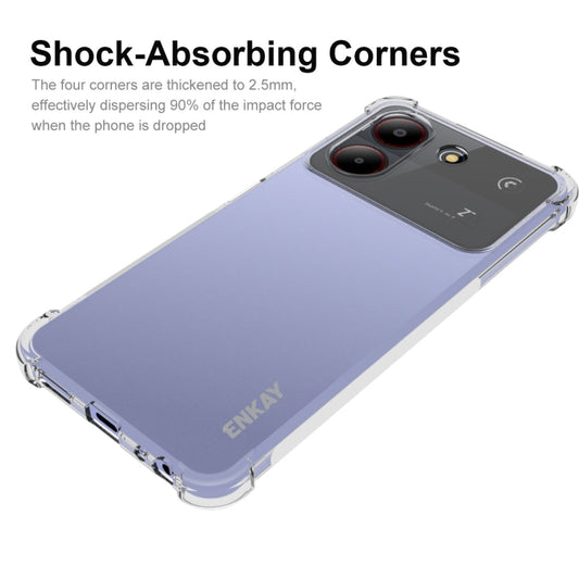 For ZTE Blade A54 4G ENKAY Hat-Prince Transparent TPU Shockproof Phone Case - ZTE Cases by ENKAY | Online Shopping UK | buy2fix