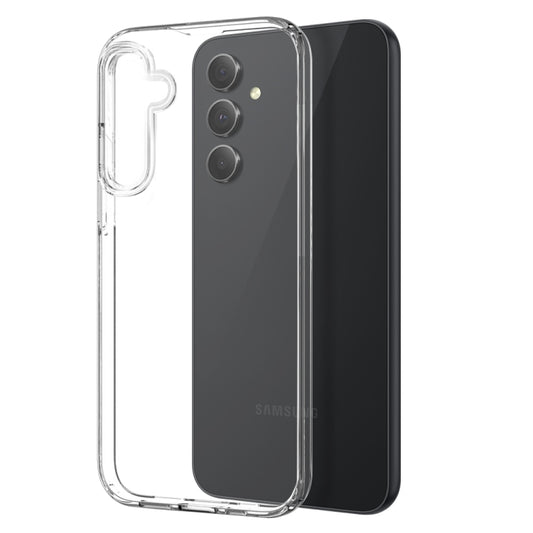 For Samsung Galaxy A35 5G NORTHJO Transparent TPU Phone Case with Tempered Glass Film(Transparent) - Galaxy Phone Cases by NORTHJO | Online Shopping UK | buy2fix