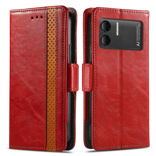 For DOOGEE X98 Pro / X98 CaseNeo Splicing Dual Magnetic Buckle Leather Phone Case(Red) by buy2fix