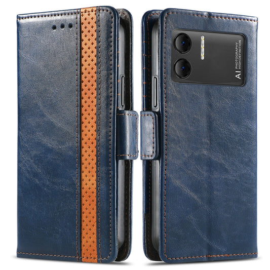 For DOOGEE X98 Pro / X98 CaseNeo Splicing Dual Magnetic Buckle Leather Phone Case(Blue) by buy2fix