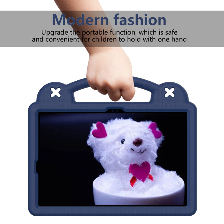 For Samsung Galaxy Tab S9 X710/X716B Handle Kickstand Children EVA Shockproof Tablet Case(Navy Blue) by buy2fix