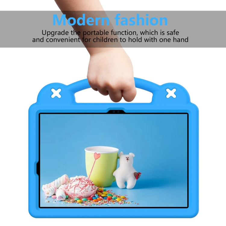 For Samsung Galaxy Tab S8 X700 Handle Kickstand Children EVA Shockproof Tablet Case(Sky Blue) by buy2fix