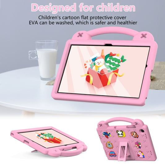 For Samsung Galaxy Tab A11+ / A9+ Handle Kickstand Children EVA Shockproof Tablet Case(Pink) by buy2fix