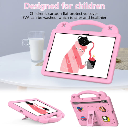 For Samsung Galaxy Tab S9 FE / X510N Handle Kickstand Children EVA Shockproof Tablet Case(Pink) by buy2fix