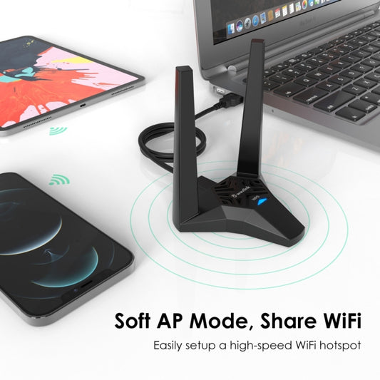 WAVLINK WN692A3 Lag-Free Gaming High Speed AC1300M Wireless Dual Band USB 3.0 Adapter by WAVLINK