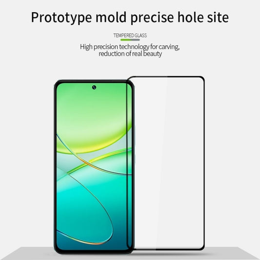 For vivo T3 PINWUYO 9H 2.5D Full Screen Tempered Glass Film(Black) by PINWUYO