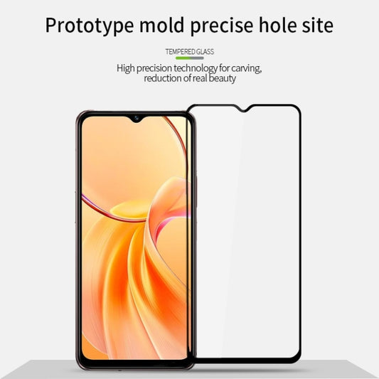 For vivo Y28s PINWUYO 9H 2.5D Full Screen Tempered Glass Film(Black) by PINWUYO