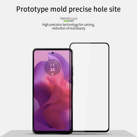 For Motorola Moto G24 / G24 Power PINWUYO 9H 2.5D Full Screen Tempered Glass Film(Black) by PINWUYO