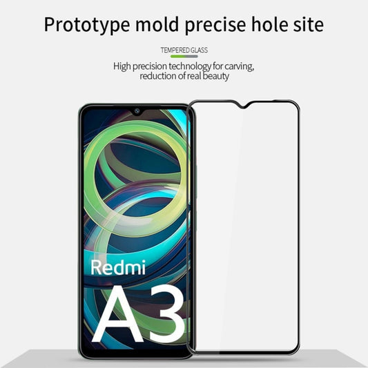 For Xiaomi Redmi A3 PINWUYO 9H 3D Full Screen Explosion-proof Tempered Glass Film(Black) by PINWUYO