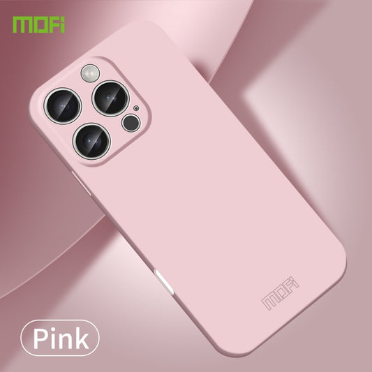 For iPhone 16 Pro Max MOFI Qin Series Skin Feel All-inclusive PC Phone Case(Pink) by MOFI