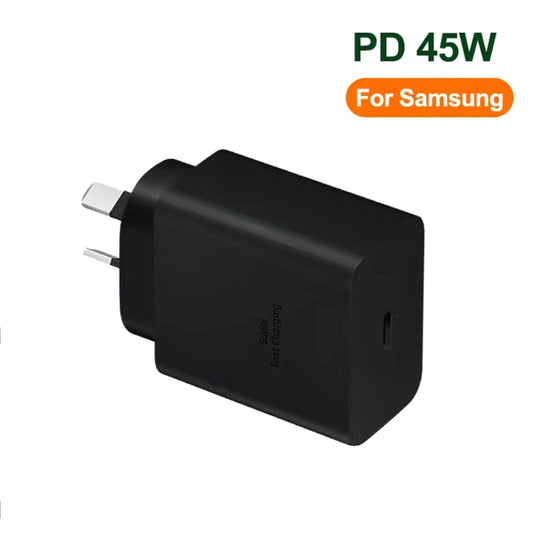 M135 PPS / PD 45W USB-C / Type-C Port Fast Charger, AU Plug(Black) by buy2fix