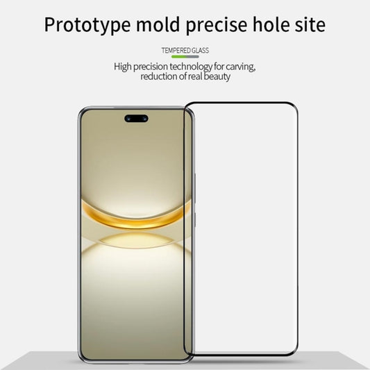 For Huawei nova 12 Pro / 12 Ultra MOFI 9H 3D Hot Bending Tempered Glass Film(Black) by MOFI