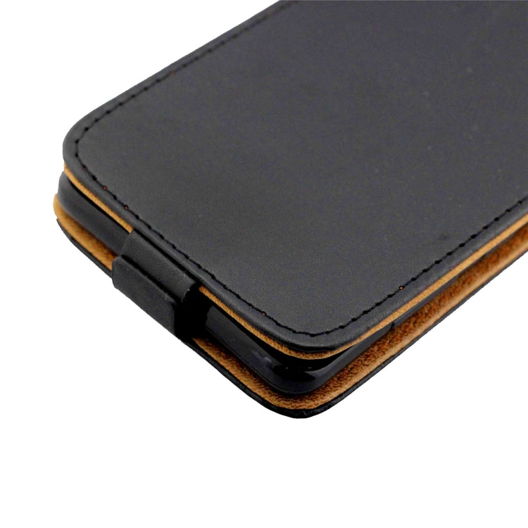 For iPhone 16e Vertical Flip Leather Phone Case with Card Slot(Black) - iPhone 16e Cases by buy2fix | Online Shopping UK | buy2fix