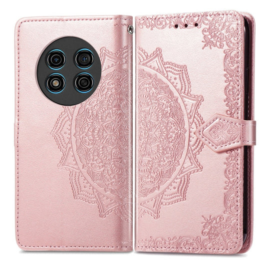 For Ulefone Note 15 Mandala Flower Embossed Leather Phone Case(Rose Gold) by buy2fix