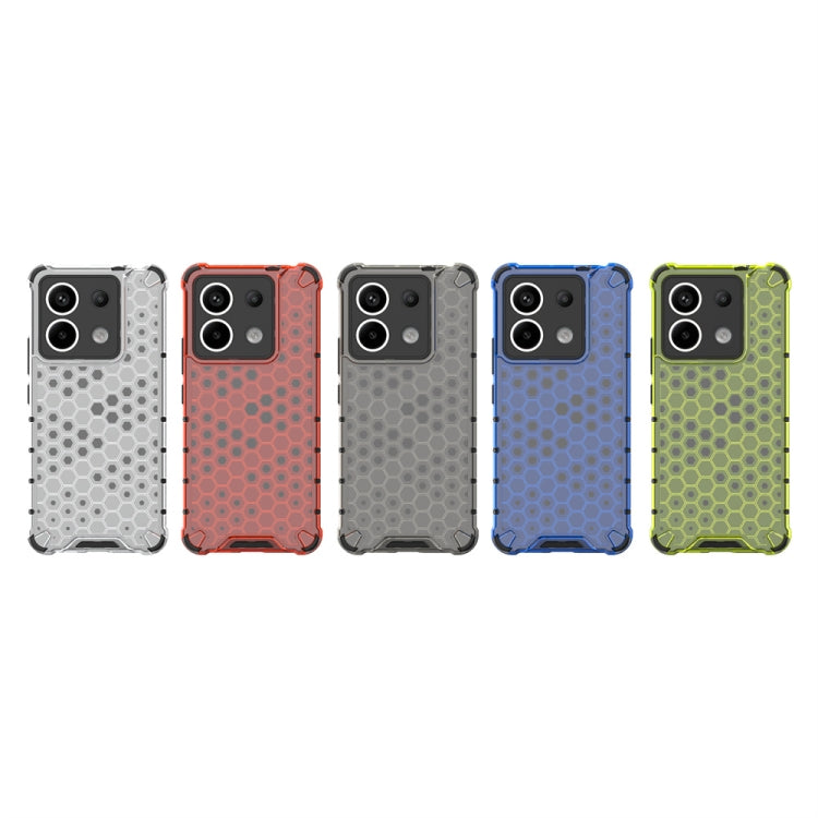 For Xiaomi Poco X6 Shockproof Honeycomb Phone Case(Black) by buy2fix