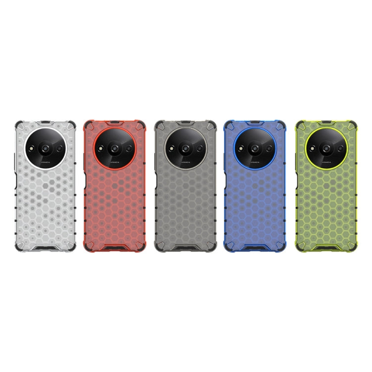 For Xiaomi Redmi A3 Shockproof Honeycomb Phone Case(Blue) by buy2fix