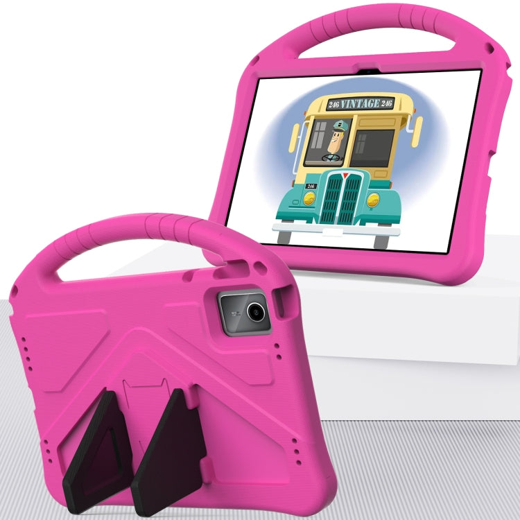 For Lenovo Tab M11 /Xiaoxin Pad 11 2024 EVA Shockproof Tablet Case with Holder(Rose Red) by buy2fix