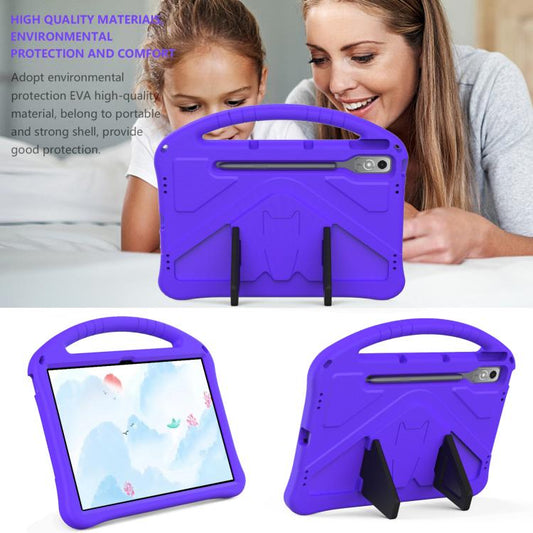 For Lenovo Xiaoxin Pad Pro 12.7 2025 EVA Shockproof Tablet Case with Holder(Purple) - Lenovo by buy2fix | Online Shopping UK | buy2fix