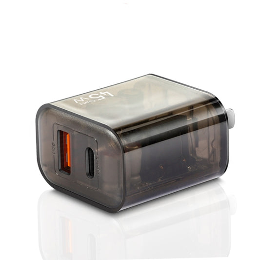 45PQ 45W PD25W + QC3.0 20W USB Fully Compatible Super Fast Charger, US Plug(Transparent Gray) by buy2fix
