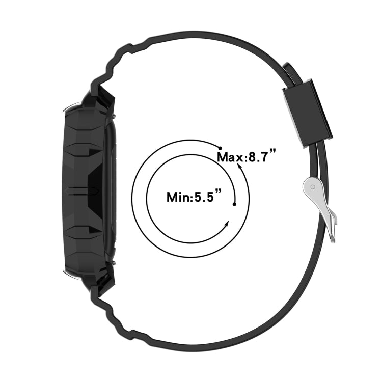 For Fitbit Charge 6 / 5 / 4 / 3 Armor Integrated TPU Watch Band(White) by buy2fix