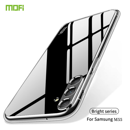 For Samsung Galaxy M55 MOFI Ming Series Ultra-thin TPU Phone Case(Transparent) by MOFI