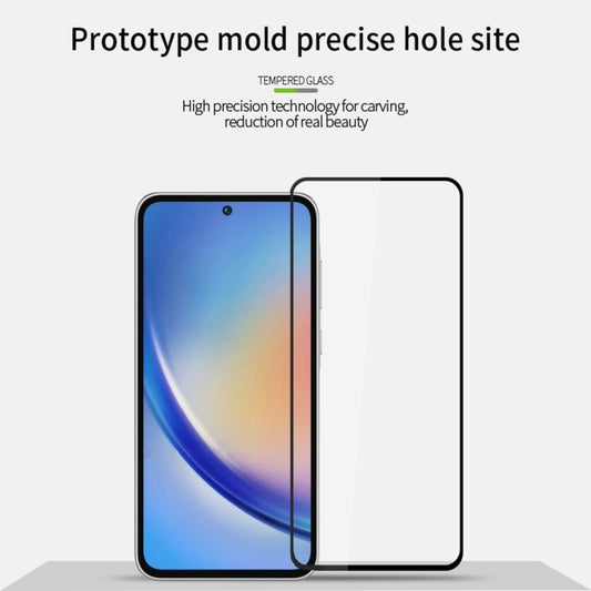 For Samsung Galaxy A35 / A55 PINWUYO 9H 2.5D Full Screen Tempered Glass Film(Black) by PINWUYO