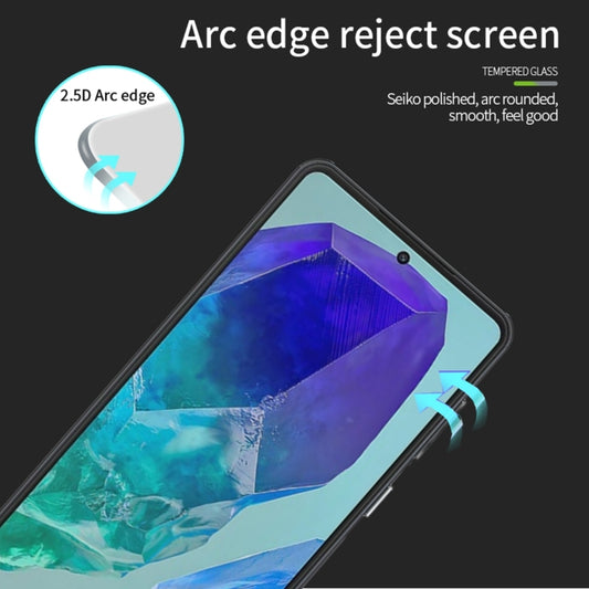 For Samsung Galaxy M55 PINWUYO 9H 2.5D Full Screen Tempered Glass Film(Black) by PINWUYO