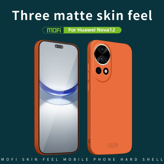 For Huawei nova 12 MOFI Qin Series Skin Feel All-inclusive PC Phone Case(Green) by MOFI