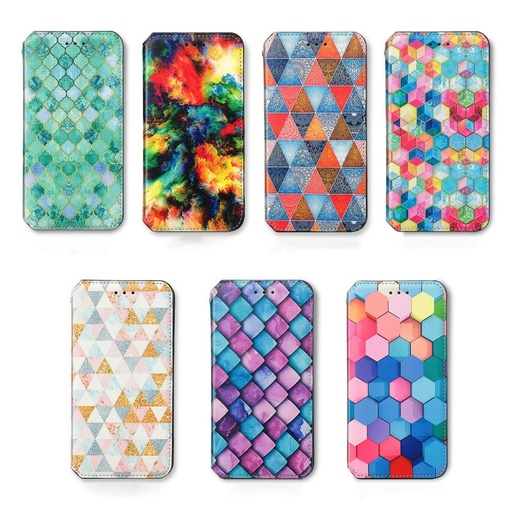For Xiaomi Redmi K70E CaseNeo Colorful Magnetic Leather Phone Case(Colorful Cube) by buy2fix