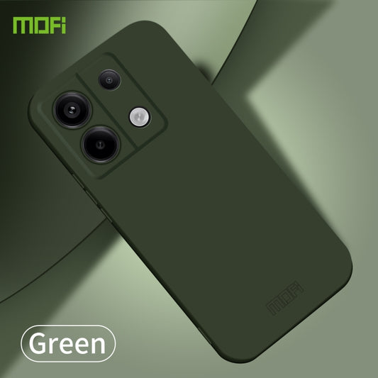 For Xiaomi Redmi Note 13 5G MOFI Qin Series Skin Feel All-inclusive PC Phone Case(Green) by MOFI