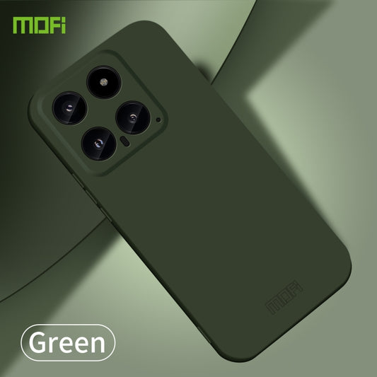 For Xiaomi 14 MOFI Qin Series Skin Feel All-inclusive PC Phone Case(Green) by MOFI
