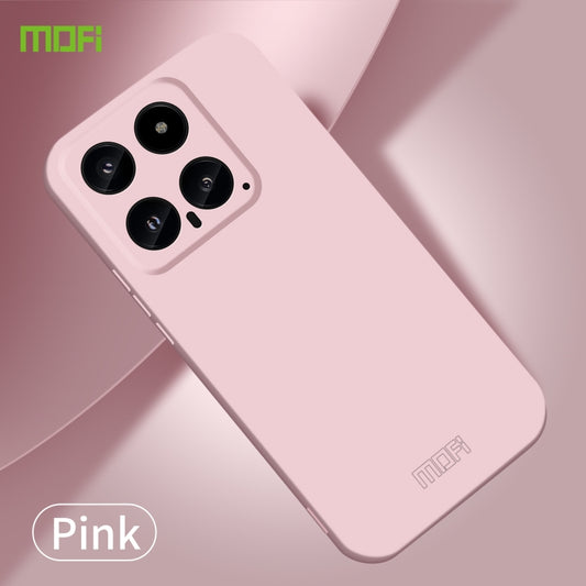For Xiaomi 14 MOFI Qin Series Skin Feel All-inclusive PC Phone Case(Pink) by MOFI