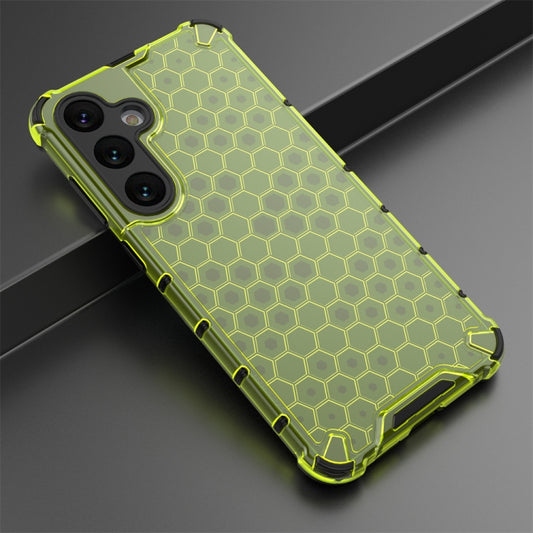 For Samsung Galaxy S24+ 5G Shockproof Honeycomb Phone Case(Green) by buy2fix