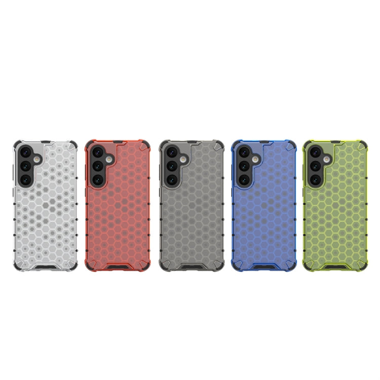 For Samsung Galaxy S24+ 5G Shockproof Honeycomb Phone Case(Blue) by buy2fix