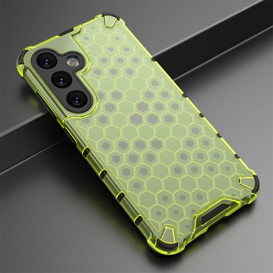 For Samsung Galaxy S24 5G Shockproof Honeycomb Phone Case(Green) by buy2fix