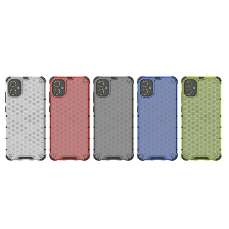 For Samsung Galaxy A05 Shockproof Honeycomb Phone Case(Blue) by buy2fix